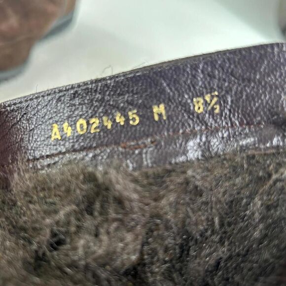 Stuart WeitzmanSuede Fur Trim Combat Boot US 8.5 Espresso Brown Midcalf Boots - Picture 13 of 13